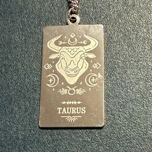 🧚🏻‍♀️ Silver Taurus Medal Pendant Necklace♉️